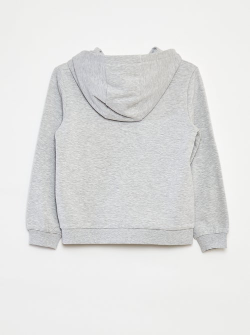 Sudadera lisa con cremallera y capucha - Kiabi Sudadera lisa con cremallera y capucha - Kiabi