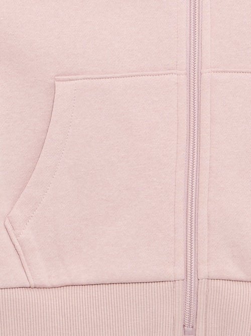 Sudadera lisa con cremallera y capucha - Kiabi Sudadera lisa con cremallera y capucha - Kiabi