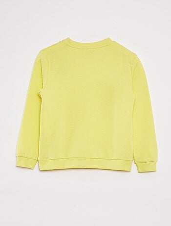 Sudadera lisa de chándal con cuello redondo