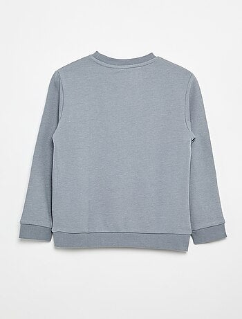 Sudadera lisa de cuello redondo de felpa francesa