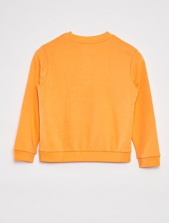 Sudadera lisa de chándal con cuello redondo