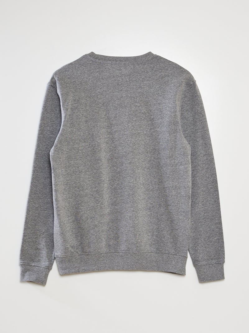 Sudadera lisa de chándal ligera GRIS - Kiabi