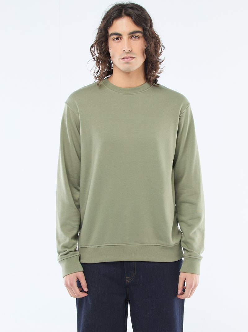 Sudadera lisa de chándal ligera Verde - Kiabi