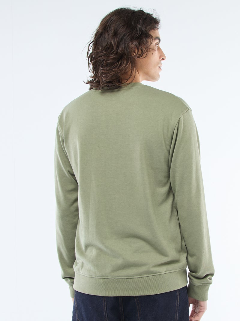 Sudadera lisa de chándal ligera Verde - Kiabi