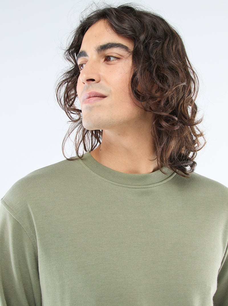 Sudadera lisa de chándal ligera Verde - Kiabi