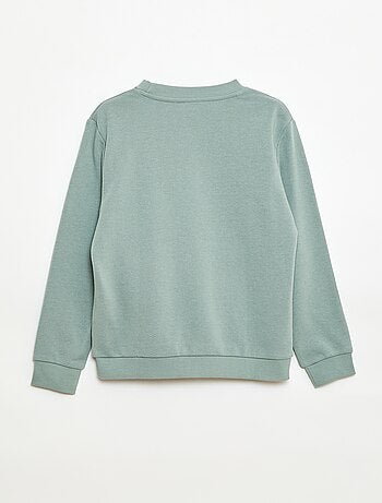 Sudadera lisa de cuello redondo de felpa francesa