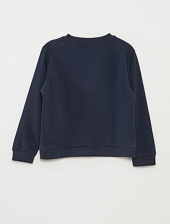Sudadera lisa de cuello redondo de felpa francesa