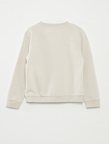 Sudadera lisa de cuello redondo de felpa francesa