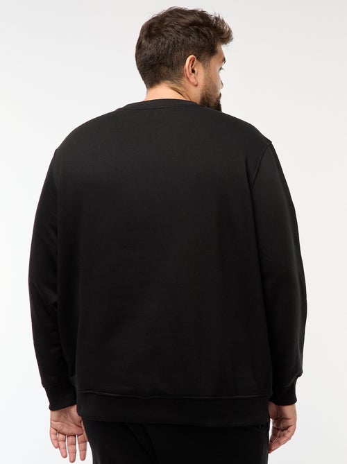 Sudadera lisa de cuello redondo - Kiabi