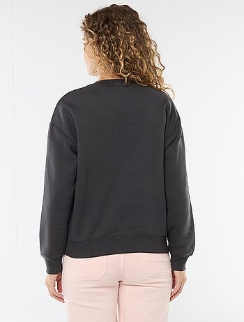 Sudadera lisa de felpa cálida