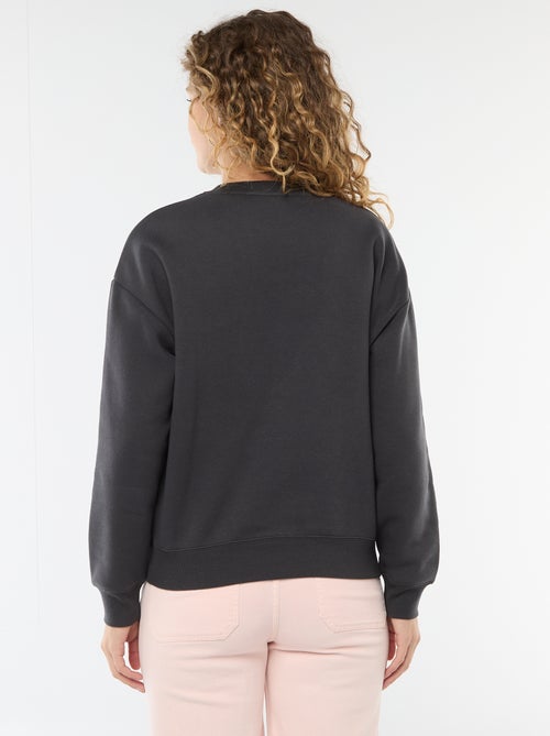 Sudadera lisa de felpa cálida - Kiabi Sudadera lisa de felpa cálida - Kiabi