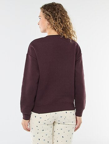 Sudadera lisa de felpa cálida