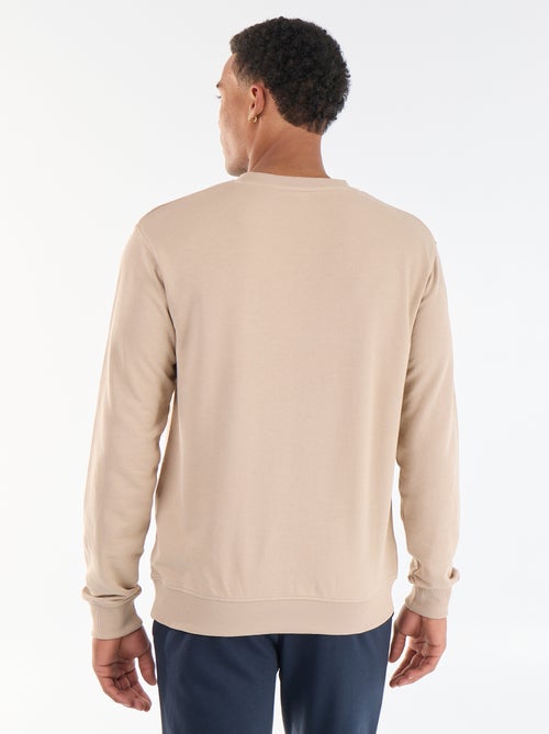 Sudadera lisa de felpa francesa - Kiabi