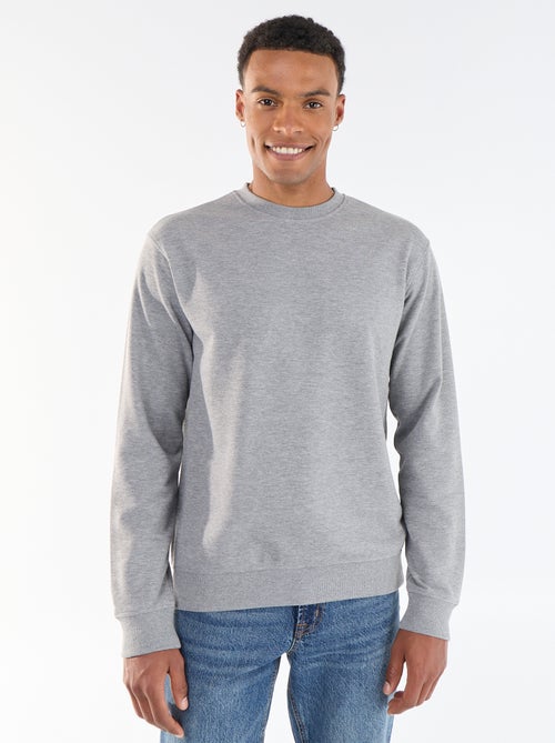 Sudadera lisa de felpa francesa - Kiabi