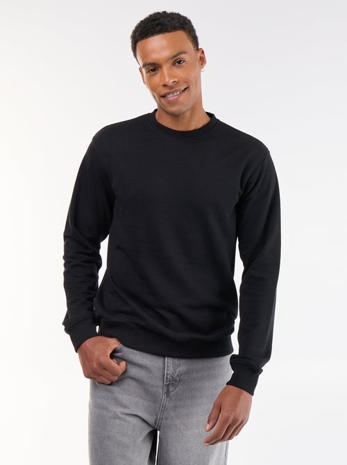 Sudadera lisa de felpa francesa - Kiabi