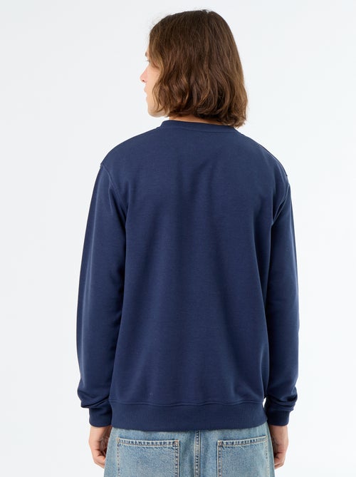Sudadera lisa de felpa francesa - Kiabi Sudadera lisa de felpa francesa - Kiabi