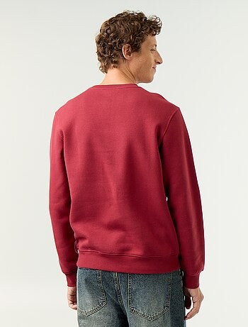 Sudadera lisa de felpa perchada
