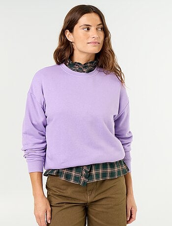 Sudadera lisa de felpa