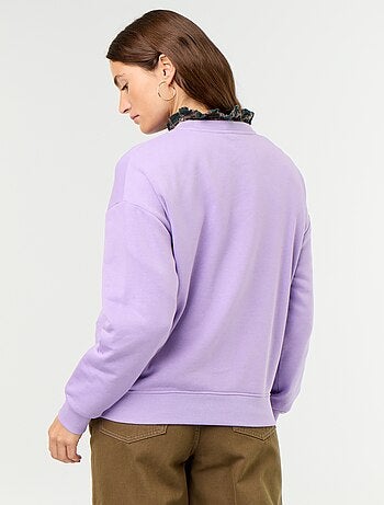 Sudadera lisa de felpa