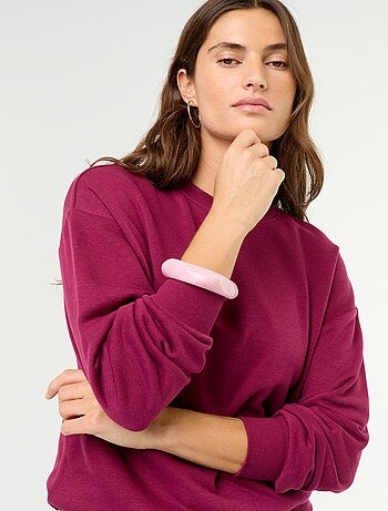 Sudadera lisa de felpa