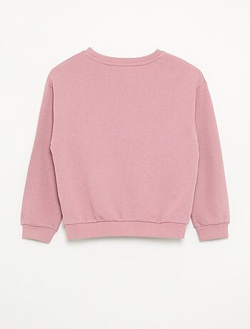 Sudadera lisa de felpa sin cepillar para niña - Kiabi