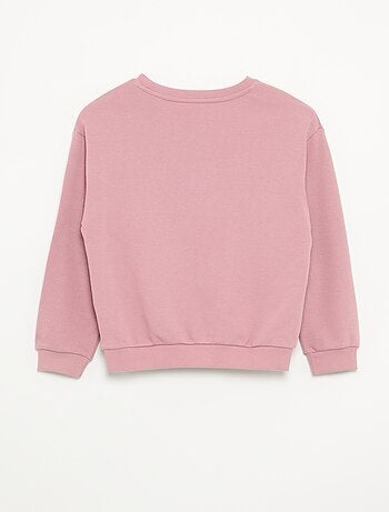 Sudadera lisa de felpa sin cepillar para niña - Kiabi