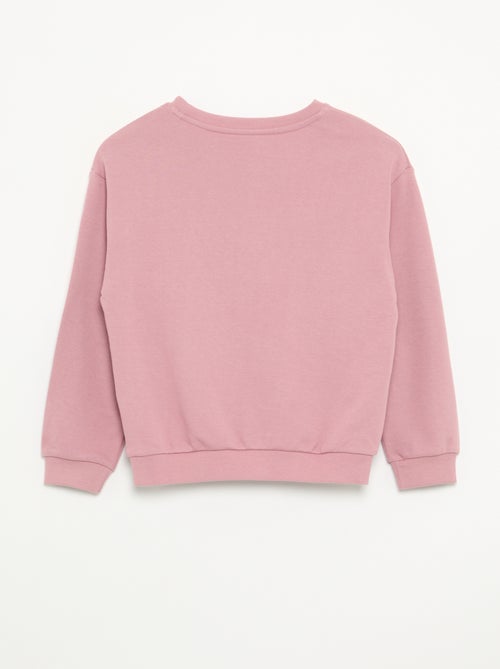 Sudadera lisa de felpa sin cepillar para niña - Kiabi - Kiabi