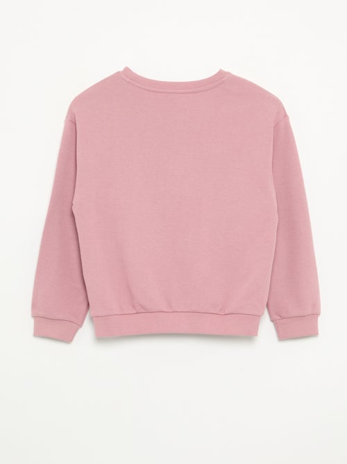 Sudadera lisa de felpa sin cepillar para niña - Kiabi - Kiabi