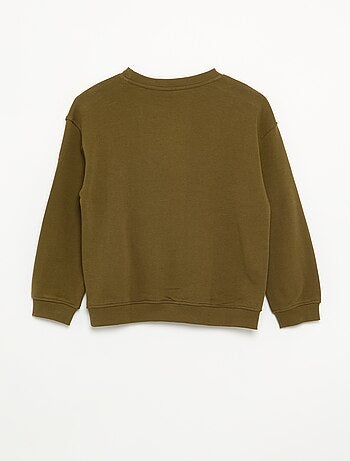 Sudadera lisa de felpa sin perchar para niño - Kiabi