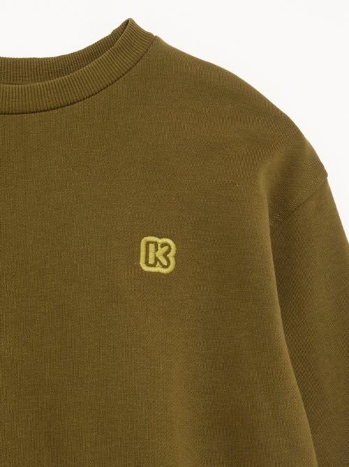 Sudadera lisa de felpa sin perchar para niño - Kiabi - Kiabi