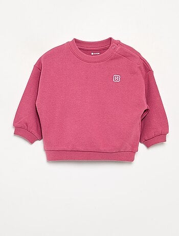 Sudadera lisa de felpa sin perchar para niño - Kiabi
