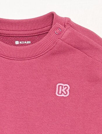 Sudadera lisa de felpa sin perchar para niño - Kiabi