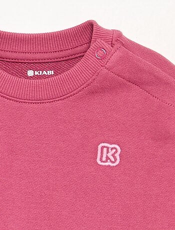 Sudadera lisa de felpa sin perchar para niño - Kiabi