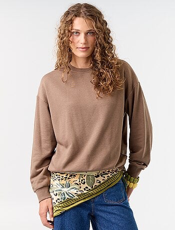 Sudadera lisa de French Terry