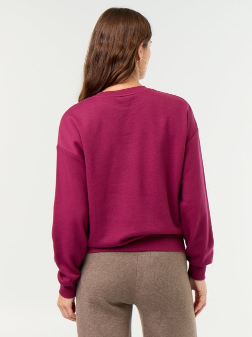 Sudadera lisa de French Terry - Kiabi Sudadera lisa de French Terry - Kiabi