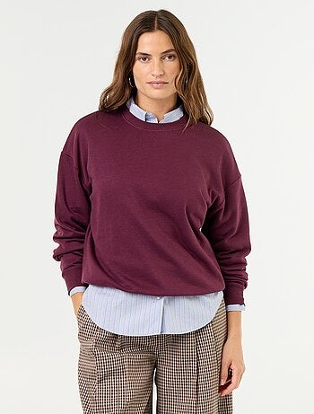 Sudadera lisa de French Terry