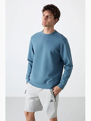 Sudadera lisa de hombre con cuello redondo tommy