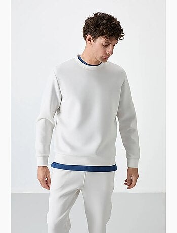Sudadera lisa de hombre con cuello redondo tommy