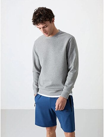 Sudadera lisa de hombre con cuello redondo tommy