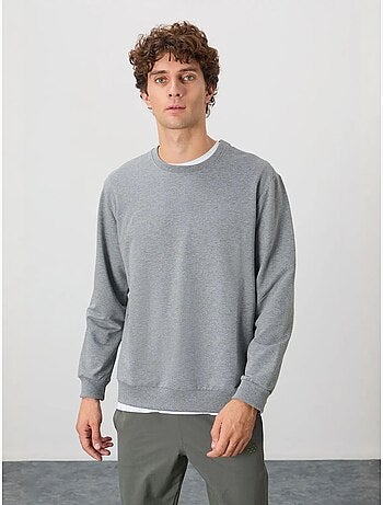 Sudadera lisa de hombre con cuello redondo tommy