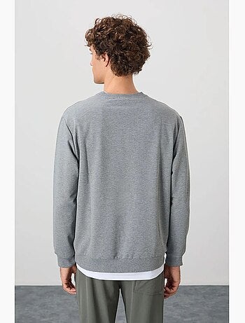 Sudadera lisa de hombre con cuello redondo tommy
