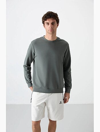 Sudadera lisa de hombre con cuello redondo tommy