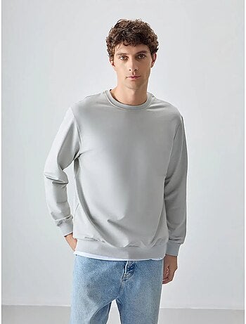 Sudadera lisa de hombre con cuello redondo tommy