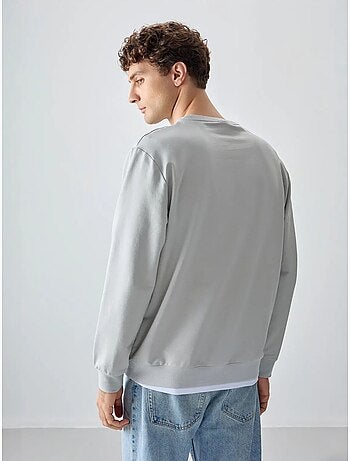 Sudadera lisa de hombre con cuello redondo tommy