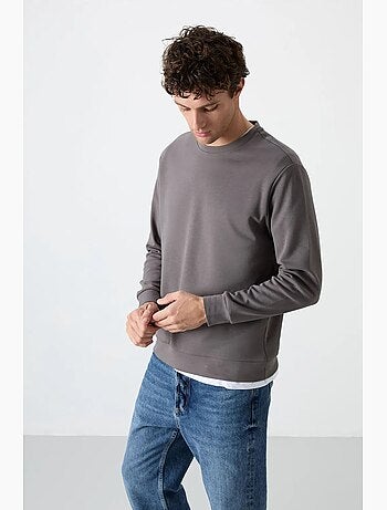 Sudadera lisa de hombre con cuello redondo tommy
