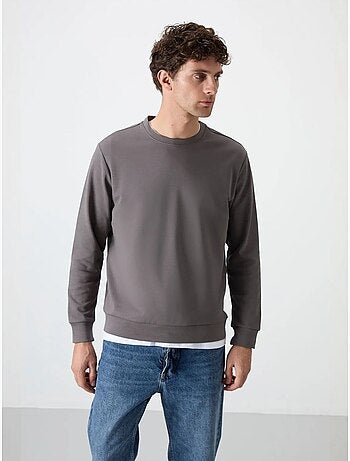 Sudadera lisa de hombre con cuello redondo tommy