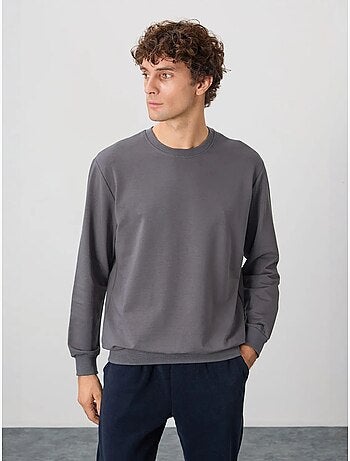 Sudadera lisa de hombre con cuello redondo tommy