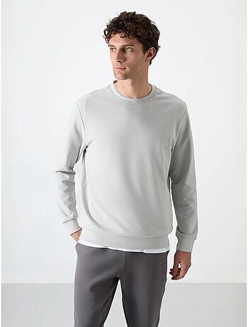 Sudadera lisa de hombre con cuello redondo tommy