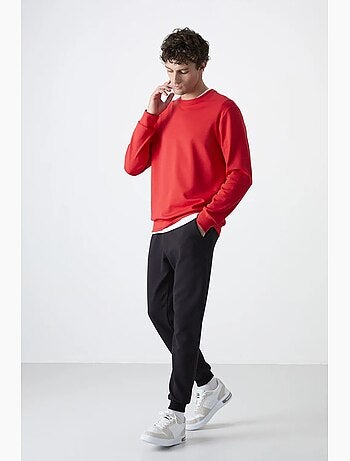 Sudadera lisa de hombre con cuello redondo tommy