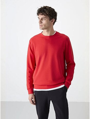 Sudadera lisa de hombre con cuello redondo tommy